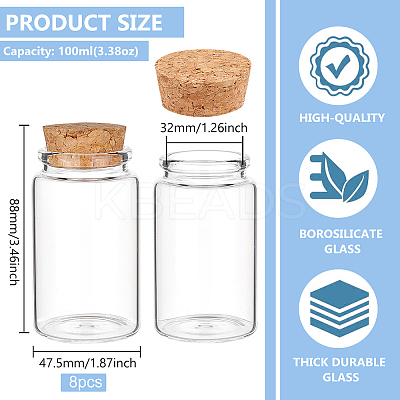 Empty Glass Bottle AJEW-WH0470-43C-1