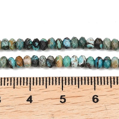 Natural HuBei Turquoise Beads Strands G-B175-A13-2x4mm-1