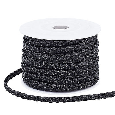 10m 3-Ply PU Leather Braided Cord LC-PH0001-07B-1
