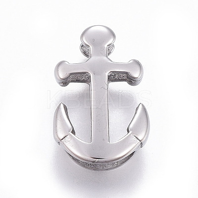 Non-Tarnish 304 Stainless Steel Slide Charms/Slider Beads LS-STAS-E472-01P-1