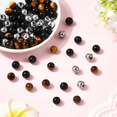 105Pcs 3 Styles Natural Tiger Eye G-PA0001-28-1