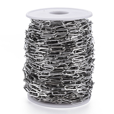 Tarnish Resistant 304 Stainless Steel Paperclip Chains CHS-S008-010P-1