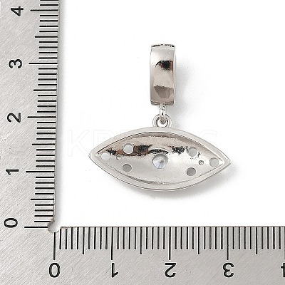 Brass Micro Pave Cubic Zirconia Pendants KK-U047-14P-1
