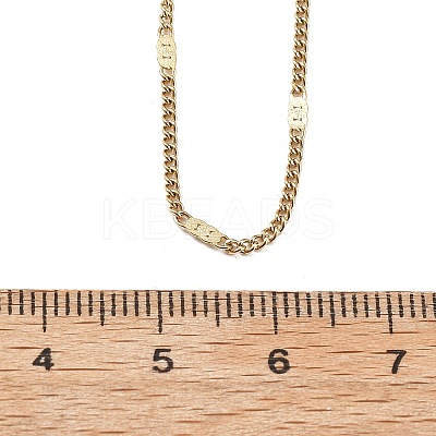 2MM 304 Stainless Steel Curb Chain Necklaces NJEW-T016-13G-1