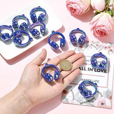 UV Plating Opaque Acrylic Pendants SACR-FZC0001-001F-1