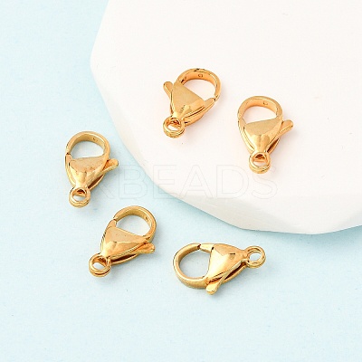 304 Stainless Steel Lobster Claw Clasps X-STAS-R050-15x9mm-02-1