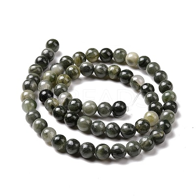 Natural Green Rutilated Quartz Beads Strands LS-G-Q462-61-6mm-1