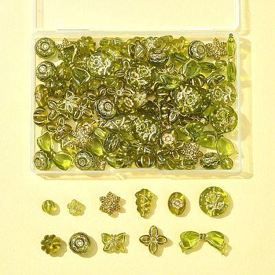 110Pcs 11 Styles Transparent Acrylic Beads OACR-FS0002-07-1