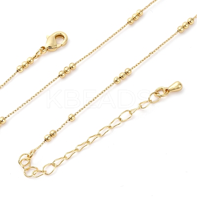 2MM Brass Round Ball Cable Chain Necklaces MAK-L045-01G-1