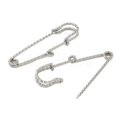 304 Stainless Steel Safety Pins Brooch Findings STAS-K252-11D-P-1