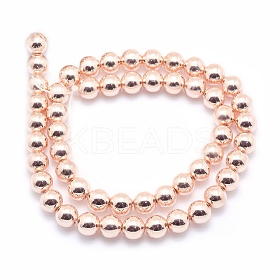 Electroplate Non-magnetic Synthetic Hematite Beads Strands G-L485-01D-LRG-1