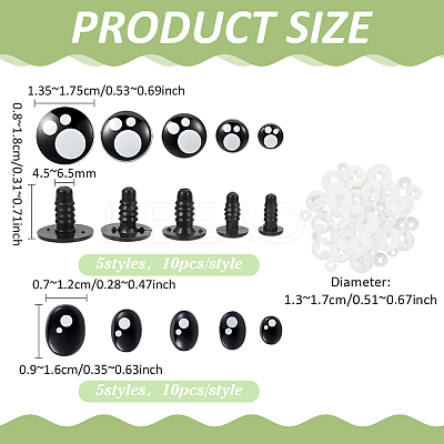 Plastic Safety Craft Eye DIY-PH0035-99-1