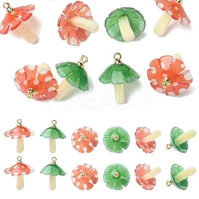 10Pcs 2 Colors Plastic Pendants KY-FS0001-34A-1