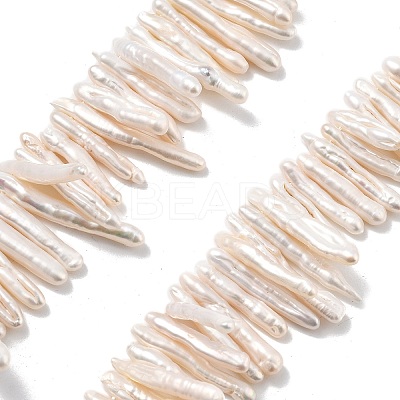 Natural Baroque Keshi Pearl Beads Strands PEAR-P064-02D-04B-1