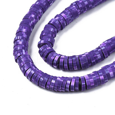 Handmade Polymer Clay Beads Strands CLAY-R089-6mm-161-1
