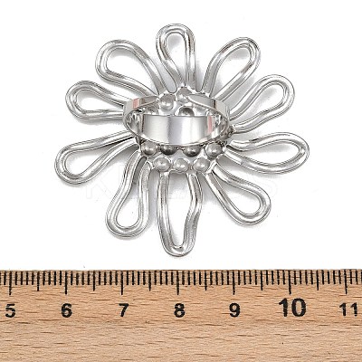 304 Stainless Steel Cuff Rings for Women LS-RJEW-L133-01P-1