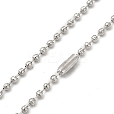 Alloy Cross Pandant Necklace with Ball Chains LS-NJEW-K245-001A-1