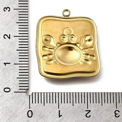 304 Stainless Steel Enamel Pendants STAS-Z163-21G-02-1