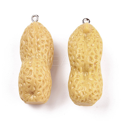 Opaque Resin Pendants RESI-N021-31A-1