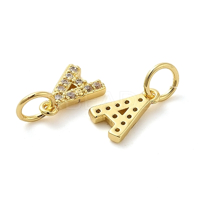 Brass Micro Pave Cubic Zirconia Pendants KK-M273-02G-A-1