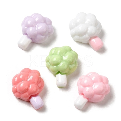 Opaque Resin Cabochons RESI-B017-01F-1