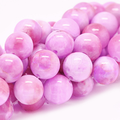 Natural Persian Jade Beads Strands G-D434-8mm-19-1