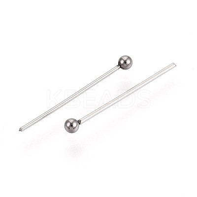 304 Stainless Steel Head Pins STAS-T065-18mm-20P-1