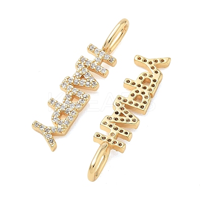 SHEGRACE Brass Micro Pave Cubic Zirconia Pendants XGRQ3D693-493G-1