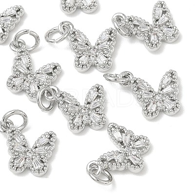 SHEGRACE Brass Pave Clear Cubic Zirconia Pendants XGRQ3Q974-628P-B-1
