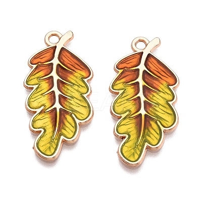 Thanksgiving Day Theme Alloy Enamel Pendants ENAM-T020-52I-01-1