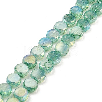 Imitation Jade Glass Beads Strands GLAA-P058-05A-08-1
