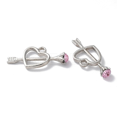 Alloy with Rhinestone Pendant FIND-Z014-19P-1