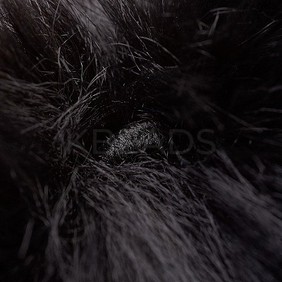 Handmade Faux Rabbit Fur Pom Pom Ball Covered Pendants WOVE-F020-A14-1