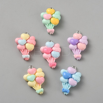 Opaque Resin Pendants MACR-P043-N07-1-1