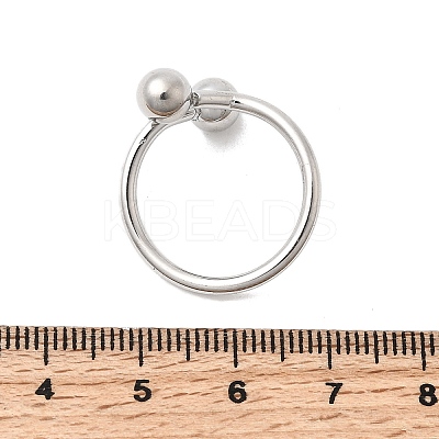304 Stainless Steel Open Cuff Rings for Women RJEW-K313-19P-1