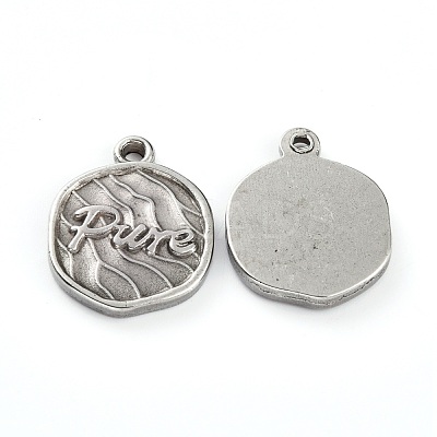 Non-Tarnish 304 Stainless Steel Pendants STAS-G242-11P-1