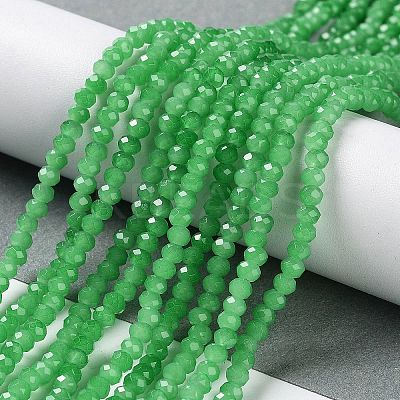 Baking Paint Imitation Jade Glass Bead Strands LS-DGLA-A034-J2MM-A10-1