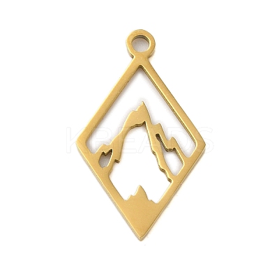 304 Stainless Steel Pendants LS-STAS-S123-01G-02-1