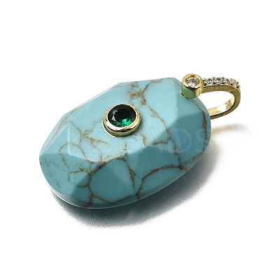 Synthetic Turquoise Pendants GG-CBA7610-06G-05-1