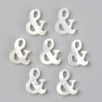 Natural White Shell Mother of Pearl Shell Beads SSHEL-R048-003-1