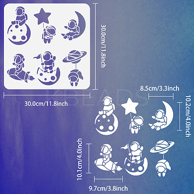 PET Hollow Out Drawing Painting Stencils DIY-WH0391-0345-1