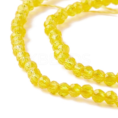 Transparent Glass Beads Strands GLAA-C019-01A-24-1