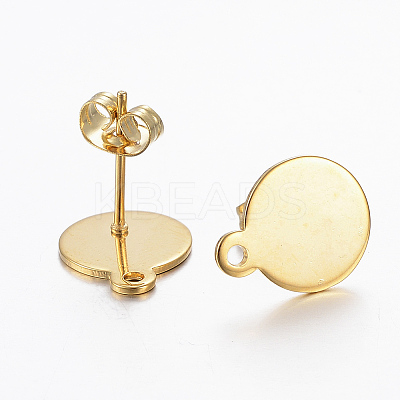 304 Stainless Steel Stud Earring Findings LS-X-STAS-H558-27G-1