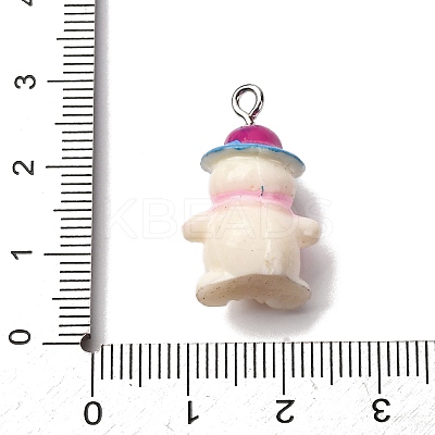 Christmas Opaque Resin Pendants RESI-H039-01P-06-1