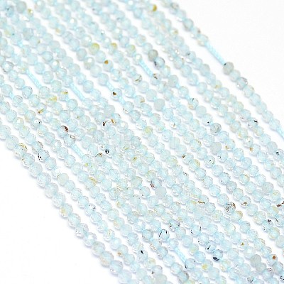 Natural Blue Topaz Beads Strands X-G-G914-2mm-12-1