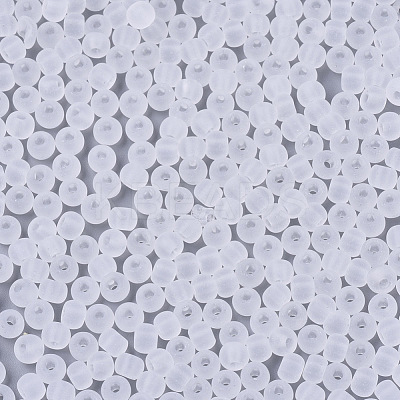 Frosted Colours Glass Beads SEED-S040-04A-09-1