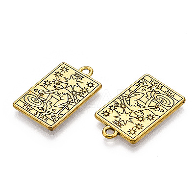Rack Plating Alloy Pendants PALLOY-WH0103-04A-AG-1