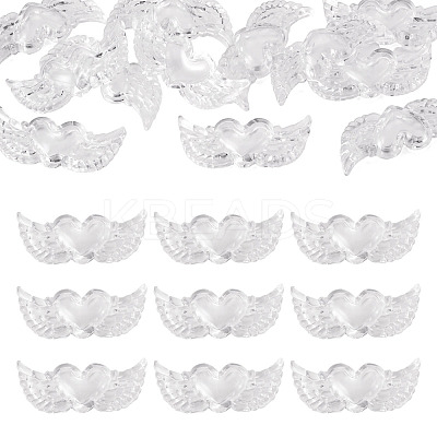 12Pcs Transparent Acrylic Beads TACR-TA0001-77B-1