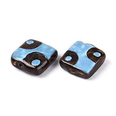 Handmade Porcelain Ceramic Beads PORC-T135-05G-1
