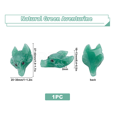 Natural Green Aventurine Pendants G-SC0001-20D-1